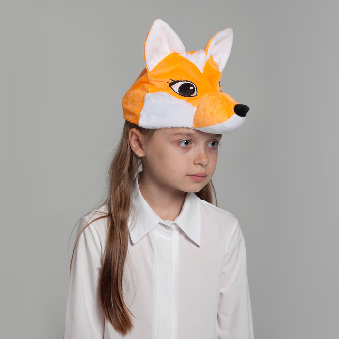 Набор "Лиса" шапка, лапы, хвост обхват головы 52-57см