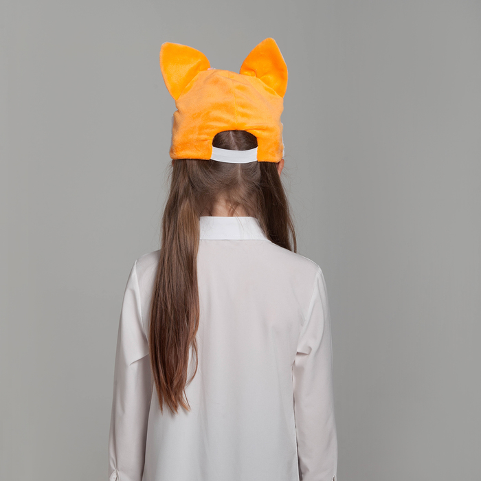 Набор "Лиса" шапка, лапы, хвост обхват головы 52-57см