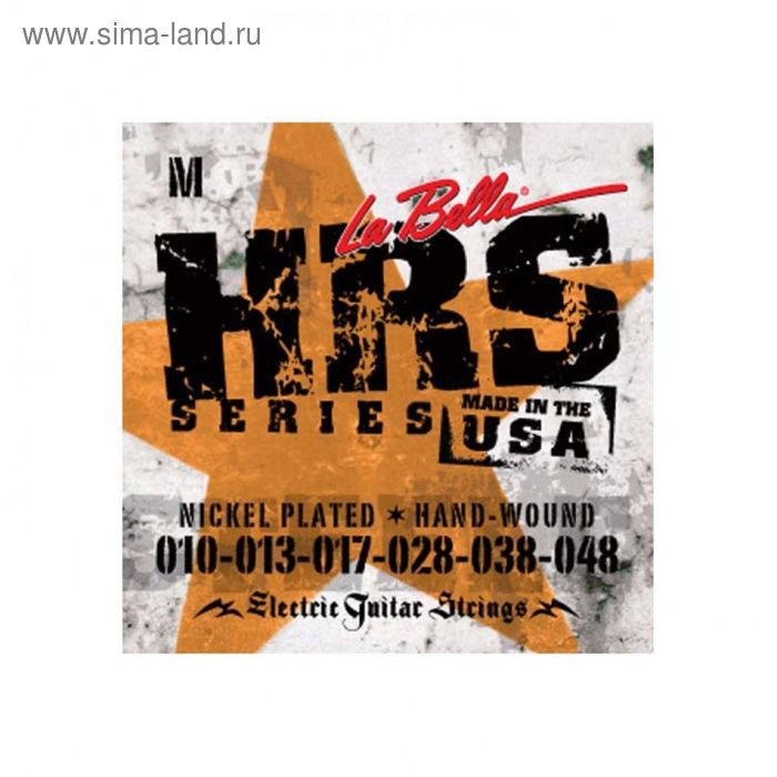 фото Струны для электрогитары la bella hrs-m hard rockin steel medium