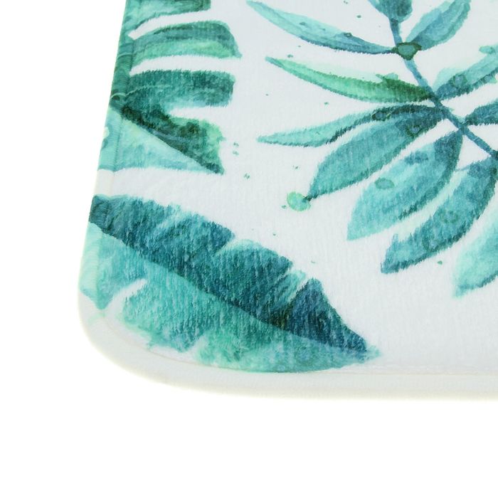 Коврик для ванной "Зеленые листья"