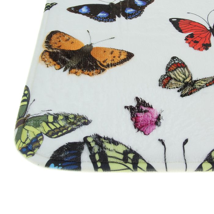 Коврик для ванной "Бабочки"