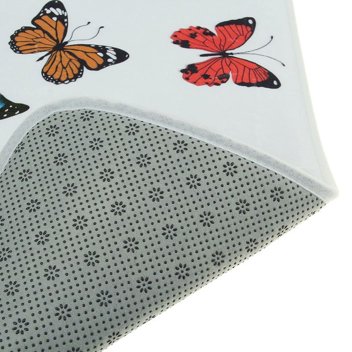 Коврик для ванной "Бабочки"