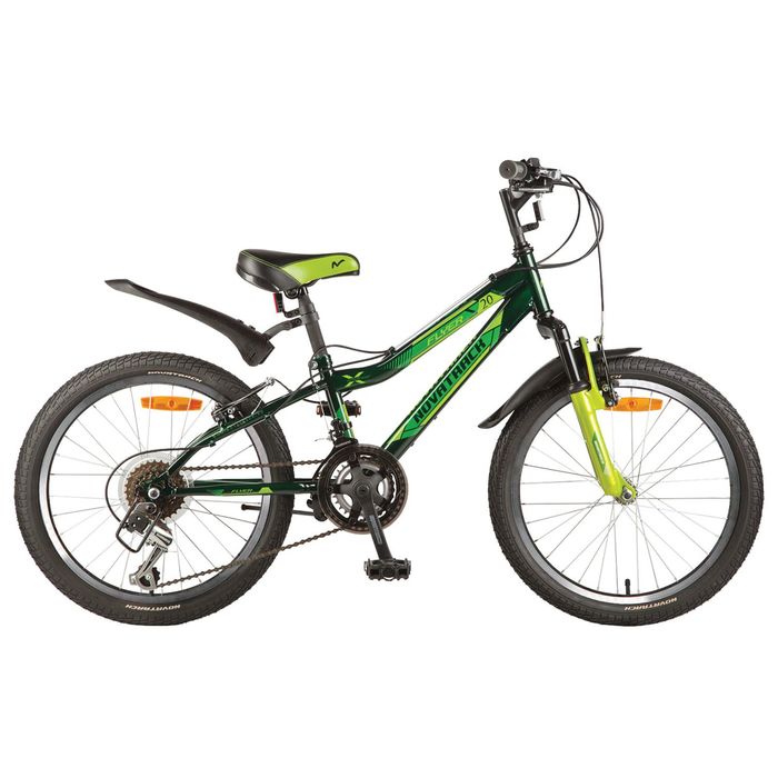 Велосипед 20" Novatrack FLYER, 2017, 12ск., цвет зелёный