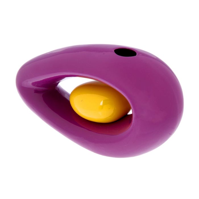 Ваза "Овал" фиолетовый-жёлтый