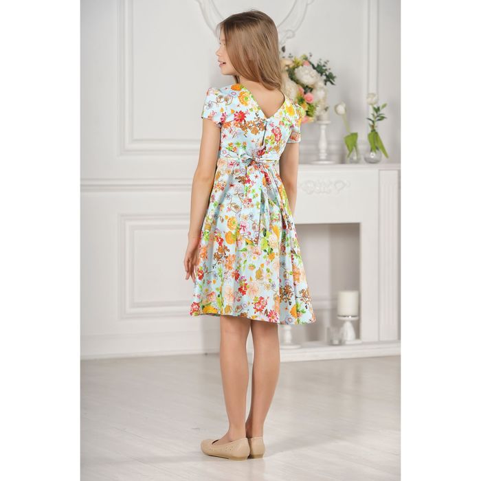 Платье детское, разноцветное, размер 28, рост 98