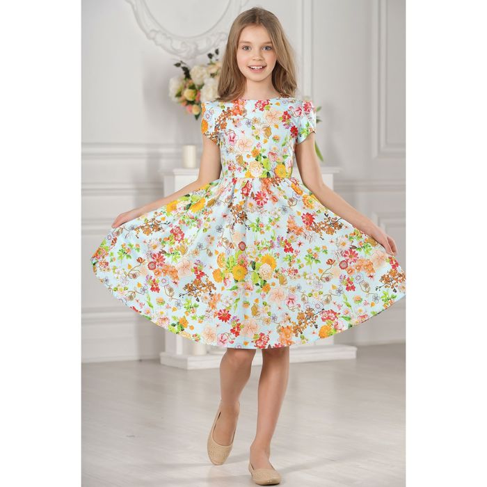 Платье детское, разноцветное, размер 30, рост 104