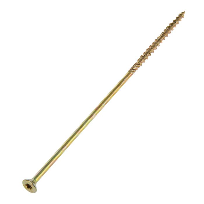 Саморез конструкционный INFIX, 6х220 мм, потай, Torx30, жёлтый цинк