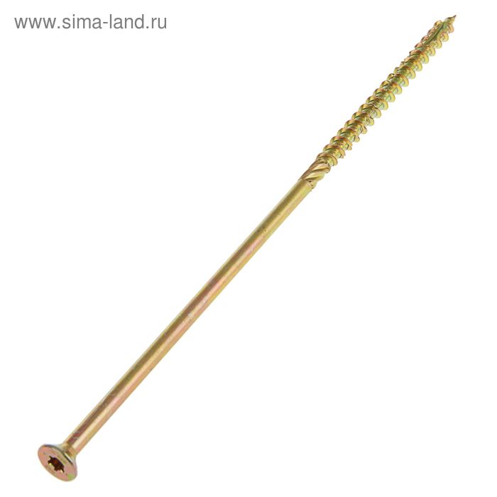 

Саморез конструкционный INFIX, 8х260 мм, потай, Torx40, жёлтый цинк