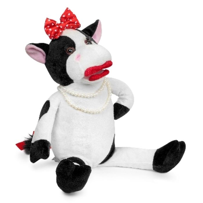 Мягкая музыкальная игрушка "Буренка Очи Черные"