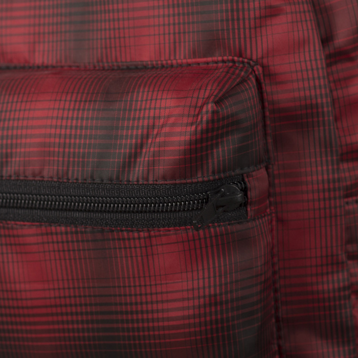 Рюкзак на молнии, 1 отдел, цвет красный/чёрный