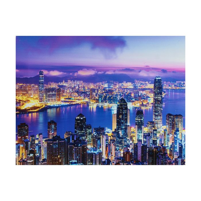 Картина на подрамнике "Ночной мегаполис"