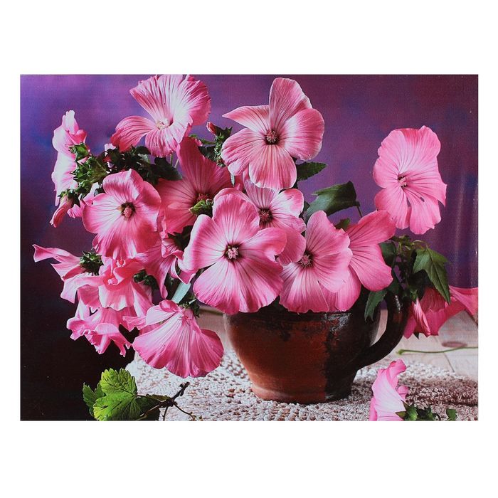 Картина на подрамнике "Горшочек с цветами"