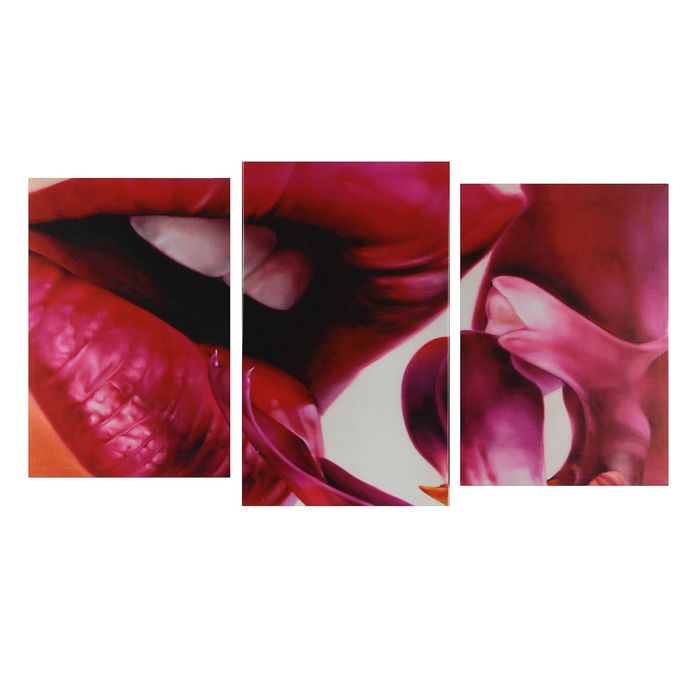 Модульная картина на подрамнике "Розовый поцелуй"