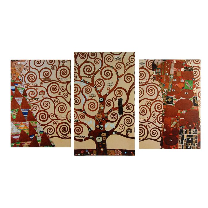 Модульная картина на подрамнике "Узорное дерево"