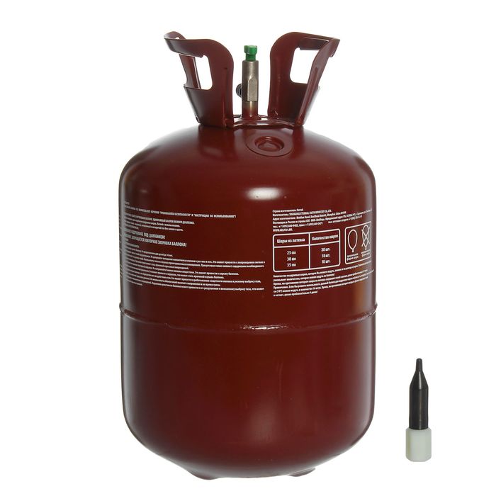 Гелий в портативном баллоне, 18 атм, на 30 шаров