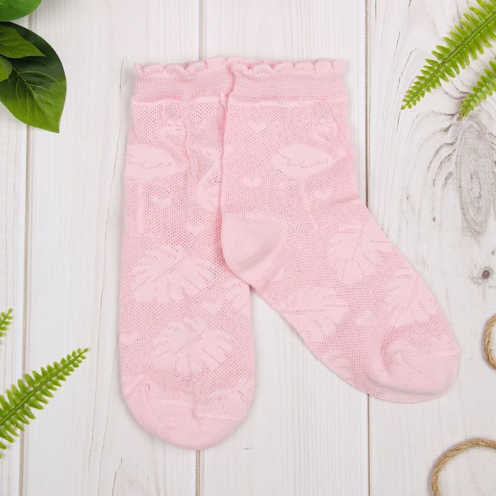 Носки детские ажурные "Фламинго", 20-22 см, 10-12 лет