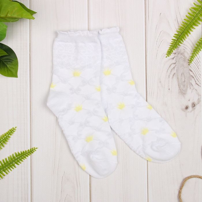 Носки детские ажурные "Принцесса", 18-20 см, 7-9 лет