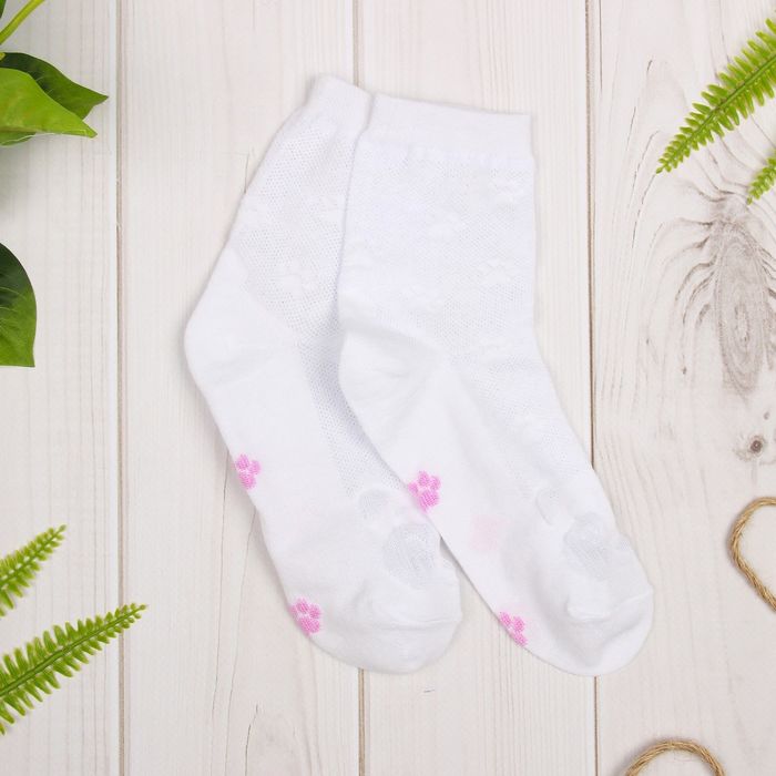 Носки детские ажурные "Мишка", 22-24 см, 12-14 лет