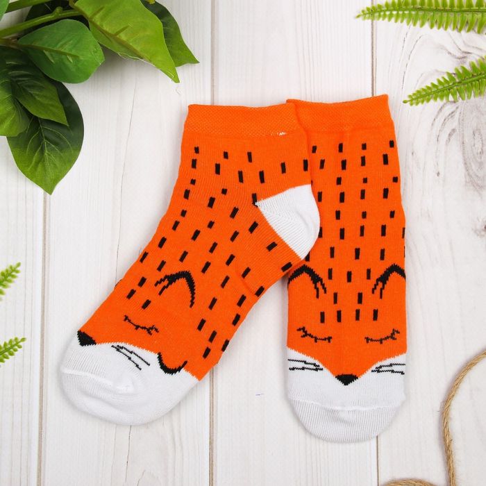 Носки детские "Лиса", 22-24 см, 12-14 лет