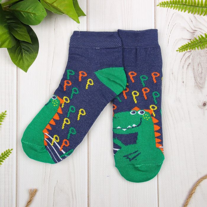 Носки детские "Динозавр", 18-20 см, 7-9 лет