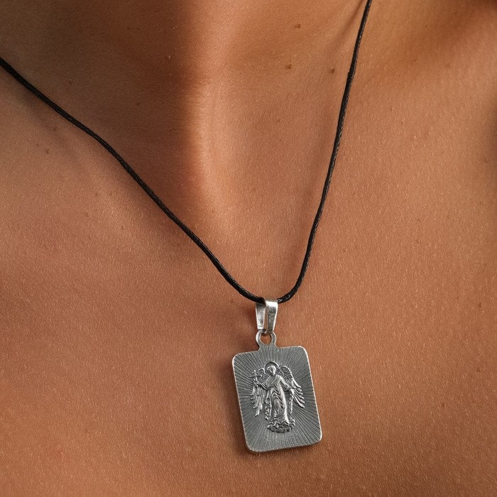 Икона нательная именная "Николай" освящённая с посеребрением