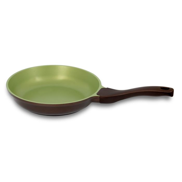 Сковорода 24 см, цвет коричнево-зелёный Safari