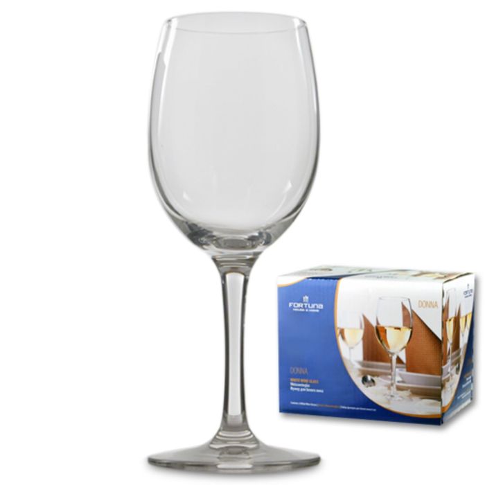 Набор бокалов для белого вина 220 мл, 6 шт. хрустальное стекло