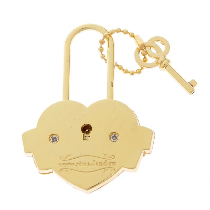 Замок с заливкой "Вместе навсегда" лебеди