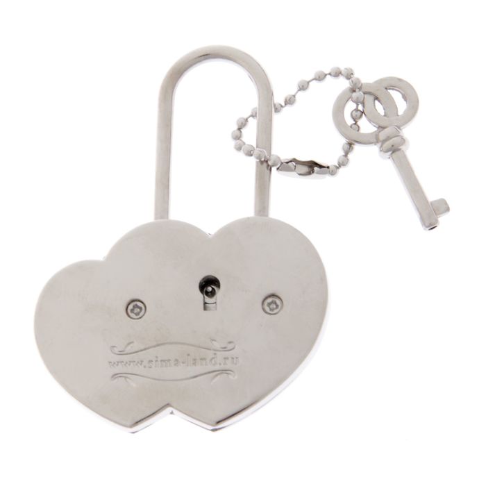 Замок с заливкой " Ты и Я = СЕМЬЯ"