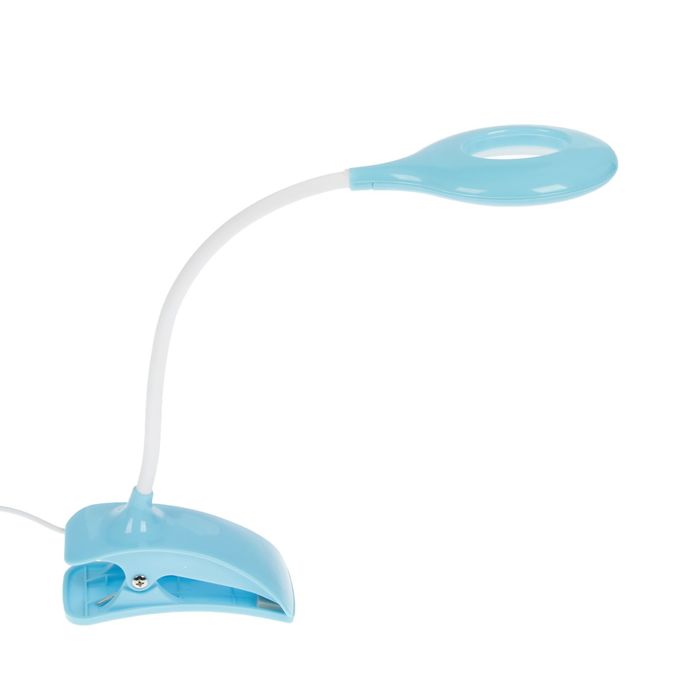 Лампа на прищепке LED пластик от USB "Яркий луч" 24х17х5 см