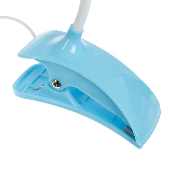 Лампа на прищепке LED пластик от USB "Яркий луч" 24х17х5 см
