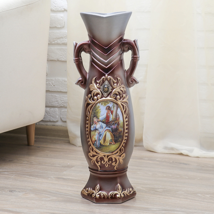 Ваза напольная "Богемия" с ручками, персонажи