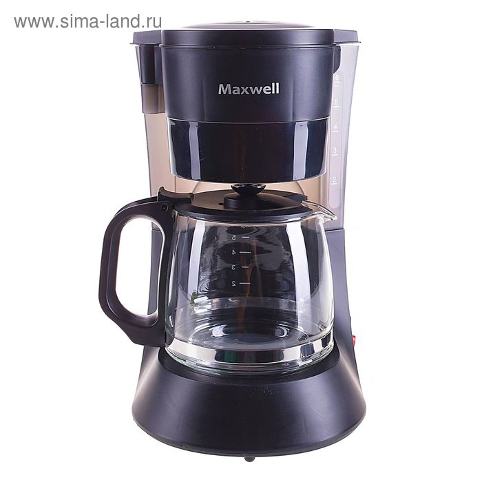 Кофеварка Maxwell MW-1650, капельная, 600 Вт, 0.6 л, чёрная