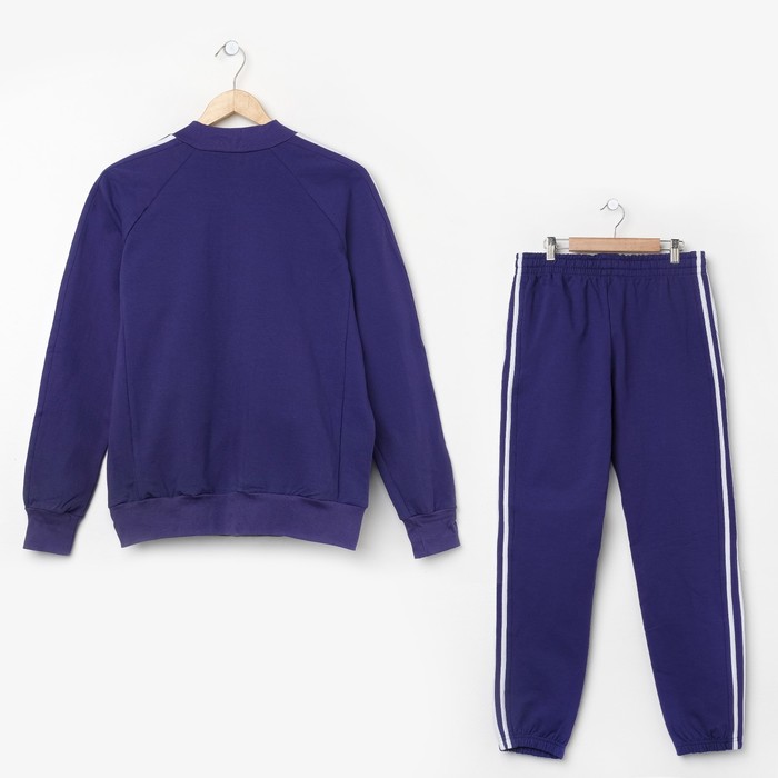 Костюм спортивный мужской (толстовка, брюки) МКS 15-005 цвет индиго, размер 50