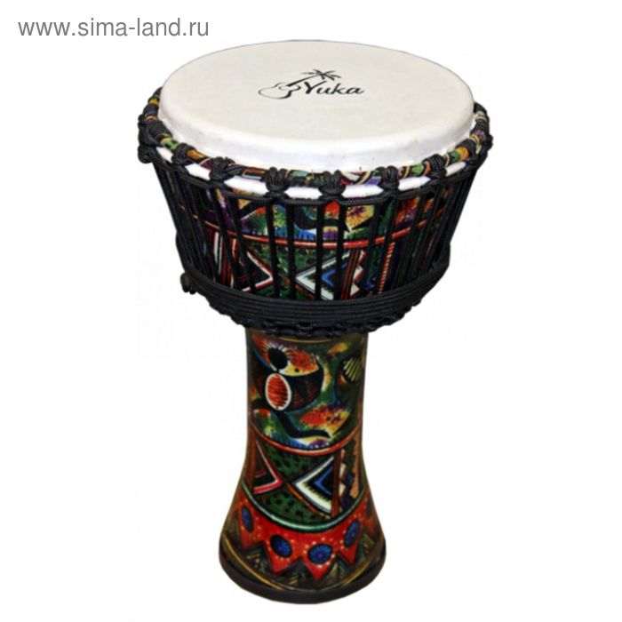 

Джембе YUKA DJPA08-16 веревочная настройка, 8"(20см)-16"(40см), мембрана, корпус: пластик