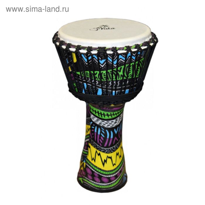

Джембе YUKA DJPC010-20 веревочная настройка, 10"(25м)-20"(50см), мембрана,корпус: пластик