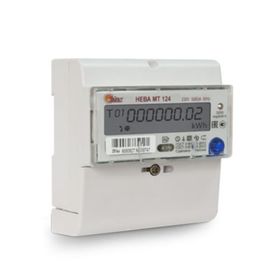 

Счетчик НЕВА МТ 124 AS E4P, 1ф, 5-60 А, многотарифный, GMT +5, ЕКБ