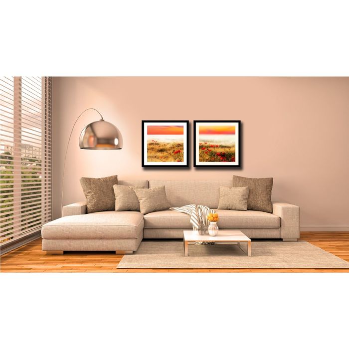 Модульная картина "Маковый луг"