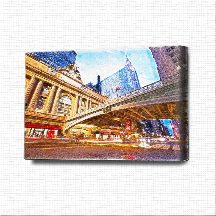 Картина-раскраска "Мосты мегаполиса"