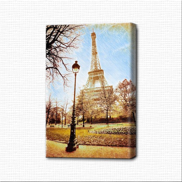 Картина-раскраска "Эйфелева башня в Париже"