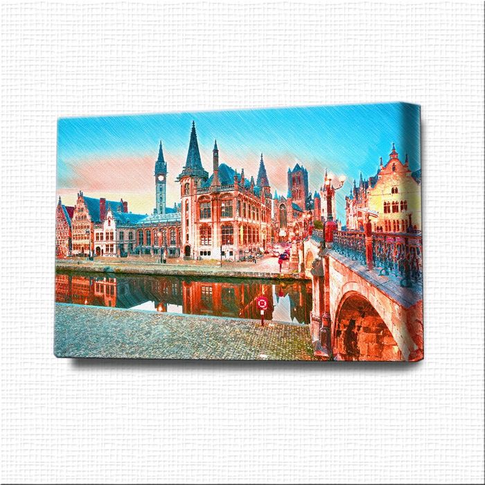 Картина-раскраска "Весенняя Европа"