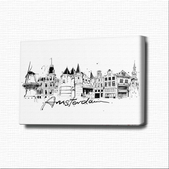 Картина-раскраска "Открытка из Амстердама"