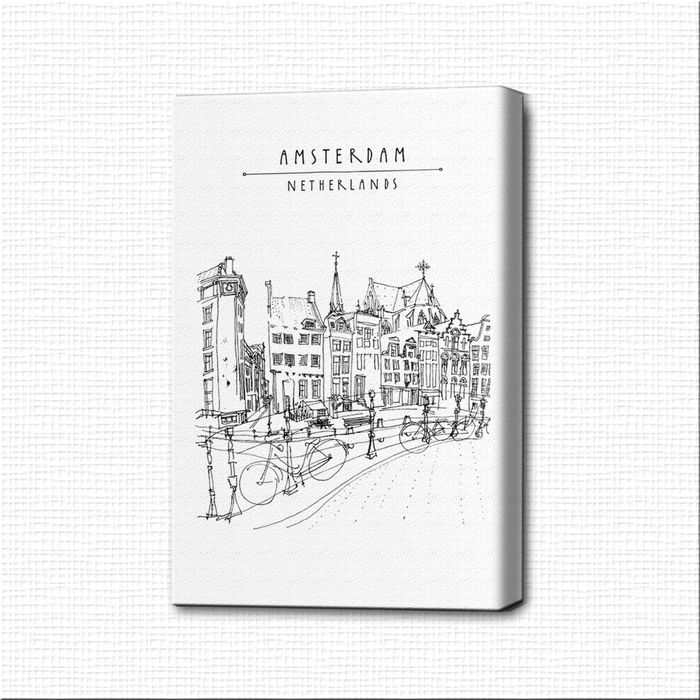 Картина-раскраска "Амстердам (Нидерланды)"