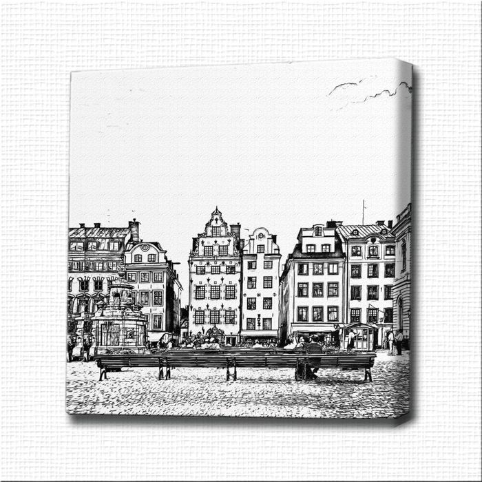 Картина-раскраска "Красочный город"