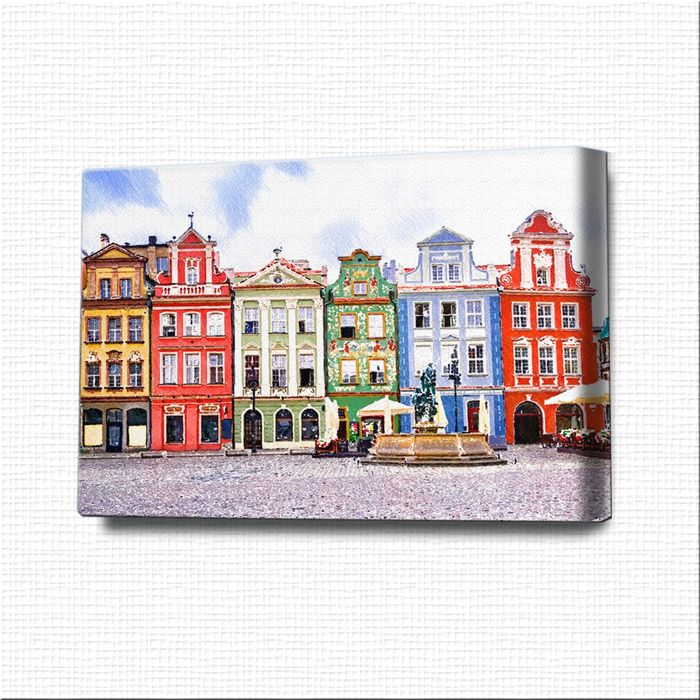 Картина-раскраска "Европейская улица"