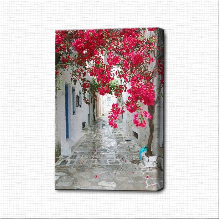 Картина-раскраска "Цветущая улица"