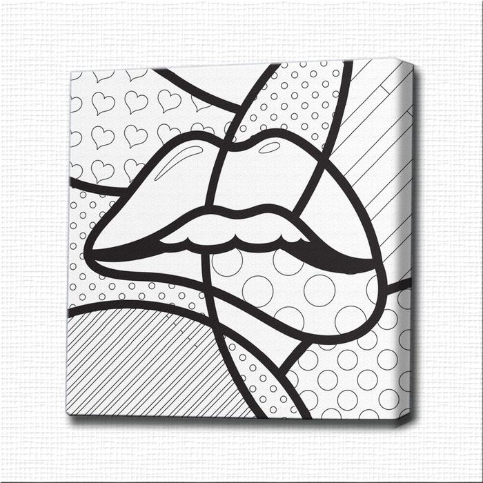 Картина-раскраска "Поп-арт" губы