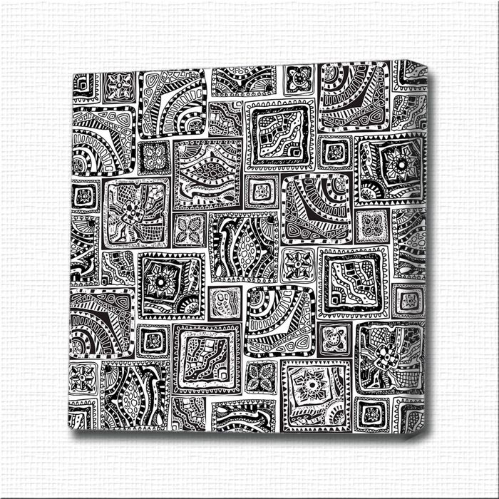 Картина-раскраска "Узор в квадрате"
