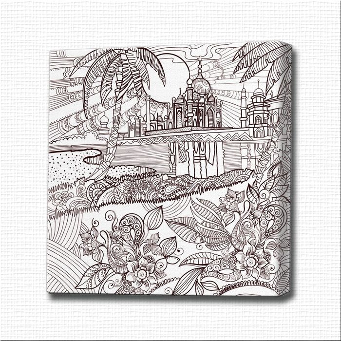 Картина-раскраска "Восточная сказка"