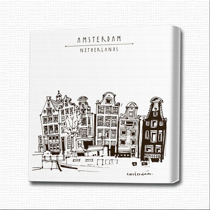 Картина-раскраска "Амстердам (Нидерланды)"